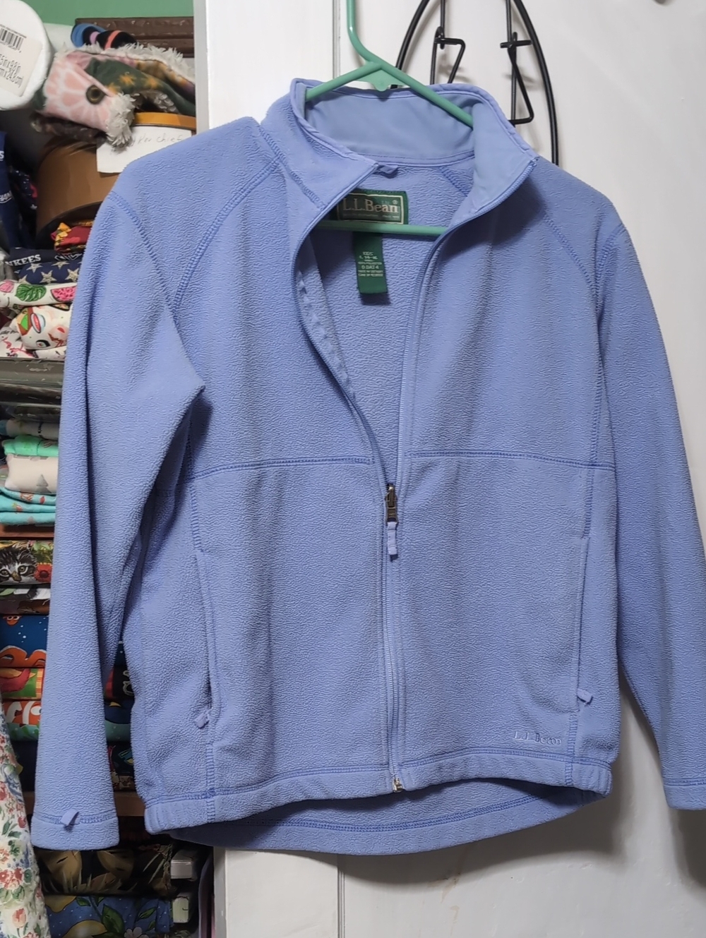L.L. Bean Light Lavender Girls' Full-Zip Fleece Jacket
